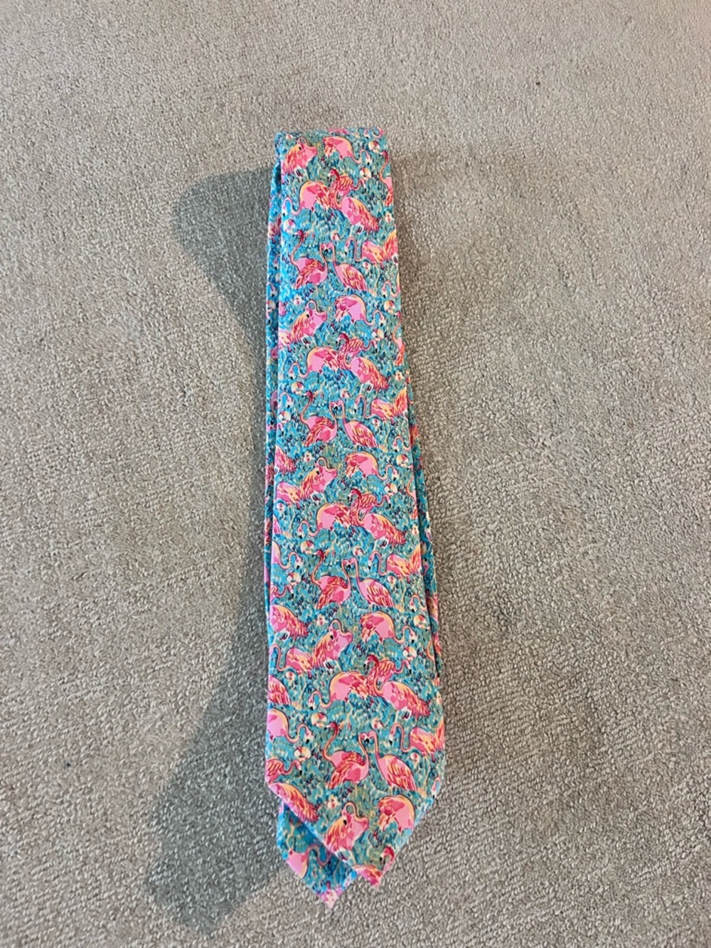 Lilly Pulitzer Pink Flamingo Tie - rare print!